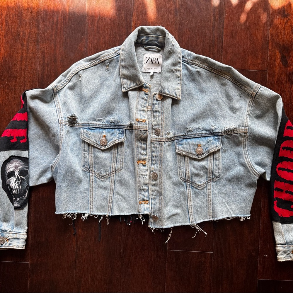 Obituary Band Battle Jacket (Zara) / Small - Picture 2 of 3